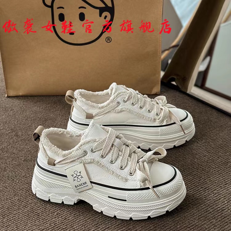 Giày Thể Thao Vải Bạt Đế Dày Thoải Mái Chống Trượt Thời Trang Xuân Hè 2023 Cho Nữ