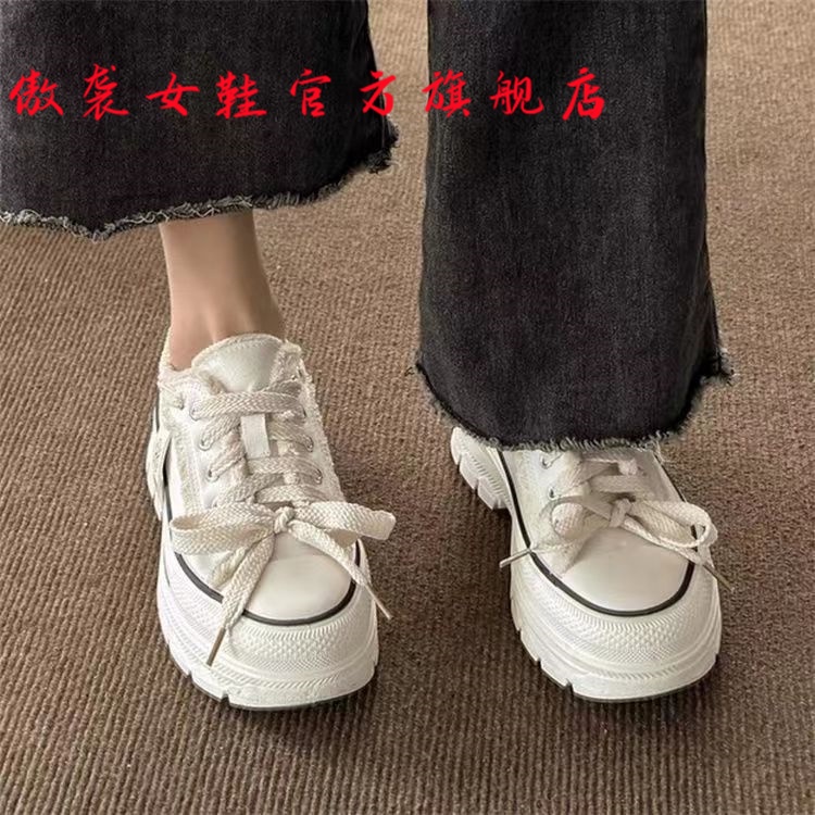 Giày Thể Thao Vải Bạt Đế Dày Thoải Mái Chống Trượt Thời Trang Xuân Hè 2023 Cho Nữ