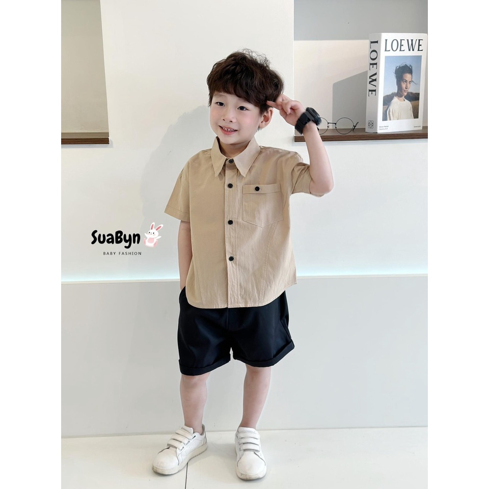 Vest Bé Trai, Bộ Vest Bé Trai  MyaKids Phong Cách Hàn Quốc 3 Chi Tiết Hàng Thiết Kế