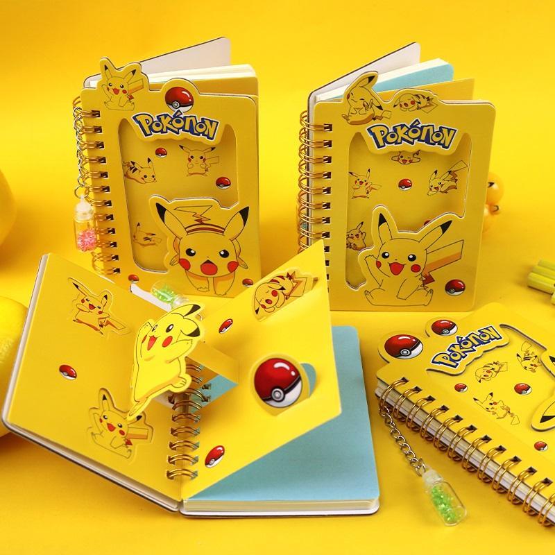 Sổ Tay Bỏ Túi In Hoạt Hình Pokemon Dạng Cát Chảy Dễ Thương Cho Bé Trai