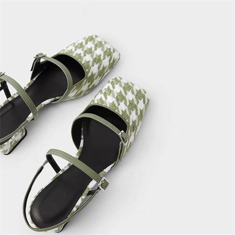 Giày Sandal ck Mũi Vuông Đế Dày Hở Ngón Phong Cách retro Pháp Thời Trang Mùa Xuân 2023 Cho Nữ