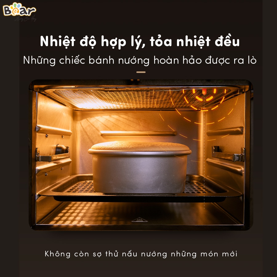 Nồi Chiên Không Dầu Bear 10L Thiết Kế Kiểu Dáng Lò Chiên, Công Nghệ Air Bomb Chiên Không Dầu - A15V1