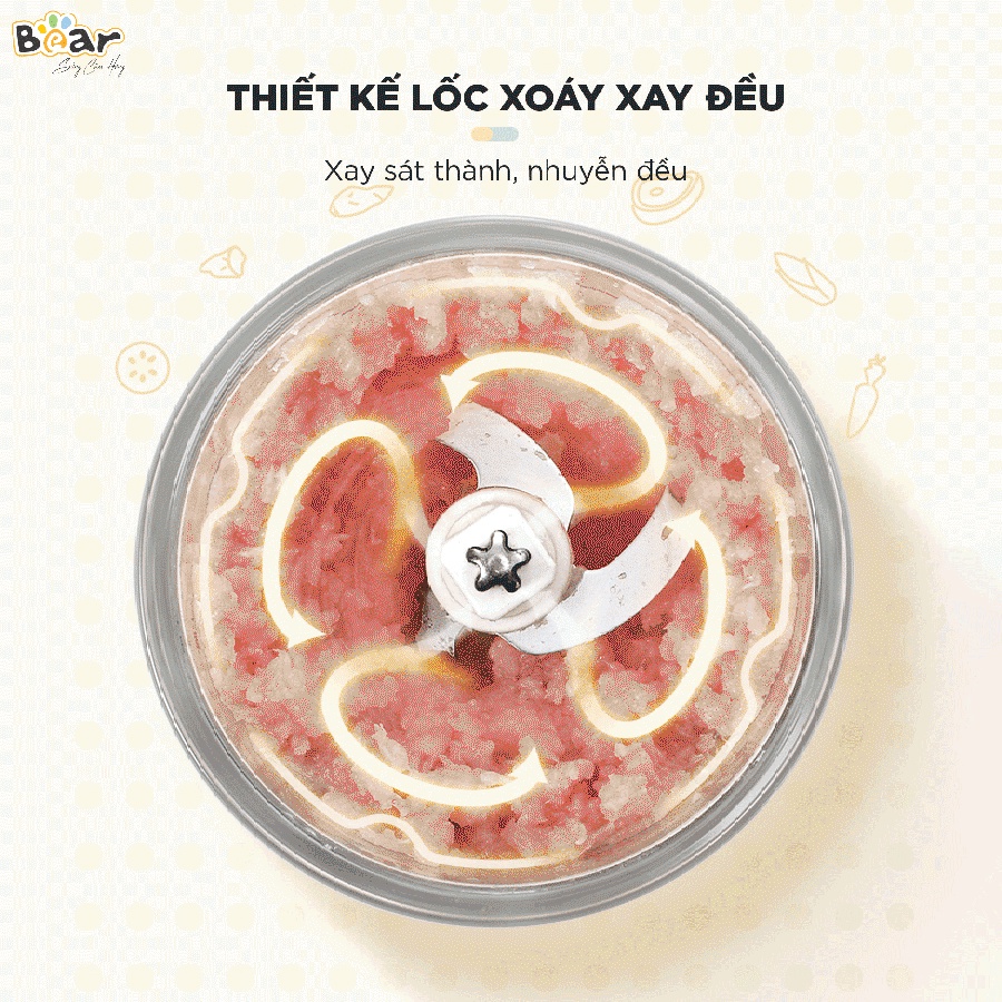 Phụ Kiện Cối Xay 0,6L, Lưỡi Xay, Thân Máy Máy Xay Ăn Dăm Bear GR-B06V1