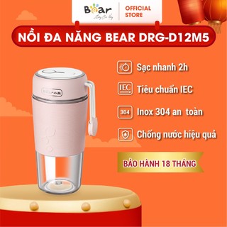 Máy Xay Sinh Tố Cầm Tay Mini Bear Công Suất Lớn, Không Ồn, Dung Lượng Pin Cao - LLJ-B03C1