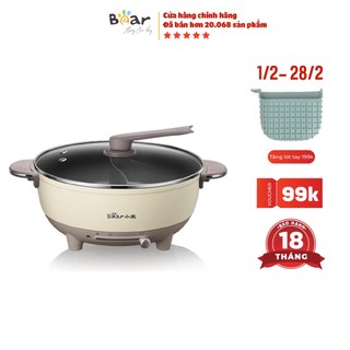 [Tặng cốt lẩu 199k] Nồi Lẩu 2 Ngăn 6L cao cấp Bear DHG-B60R6 (bảo hành 12 tháng)