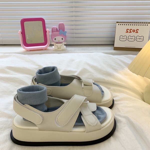 Sandal Quai Dán Đế Dày Thời Trang Mùa Hè Mới Cho Nữ