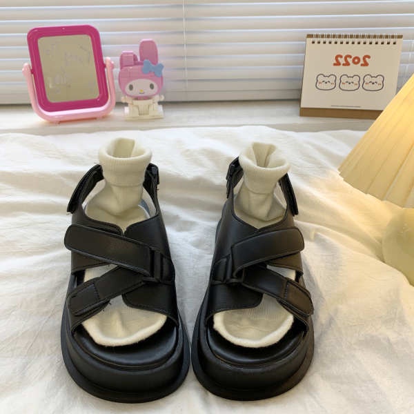 Sandal Quai Dán Đế Dày Thời Trang Mùa Hè Mới Cho Nữ