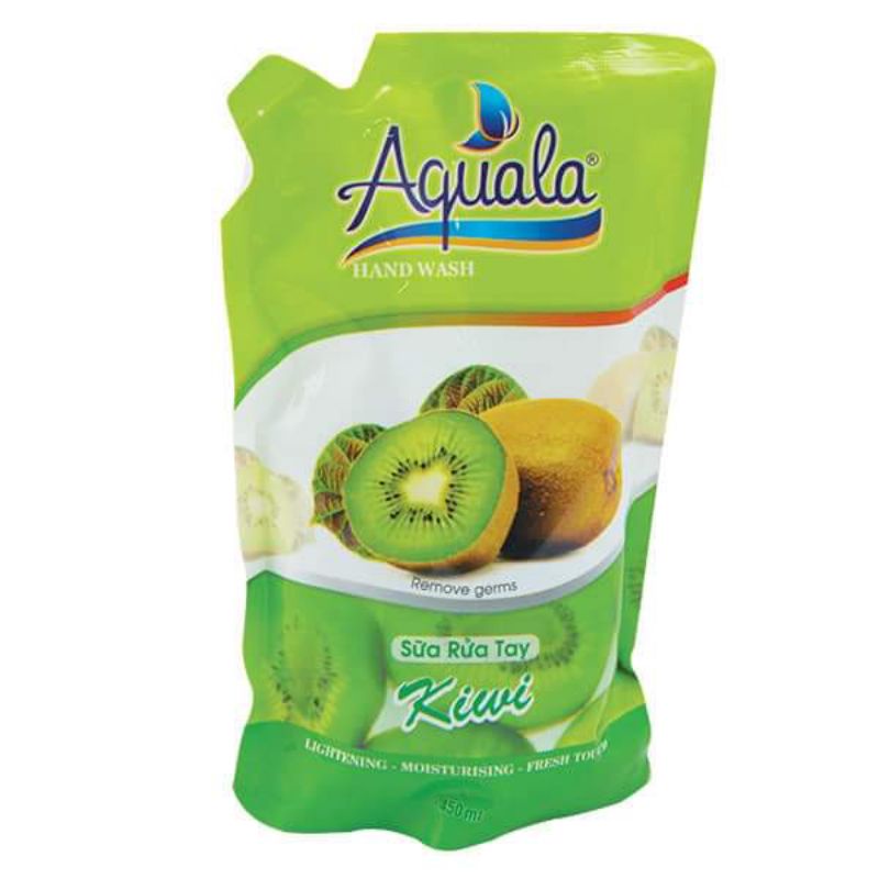 Nước Rửa Tay Aquala Hương Kiwi Túi 450Ml