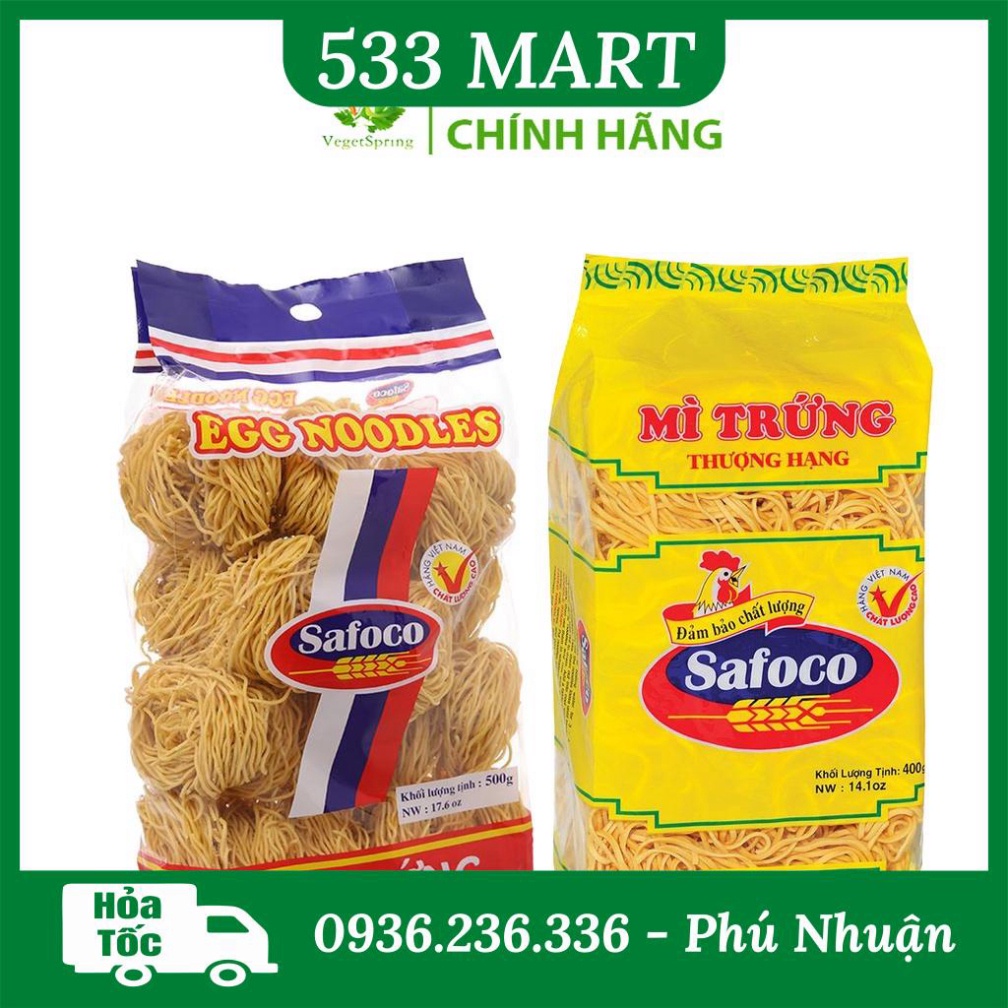 Mì Trứng Khô Safoco 400g/ 500g