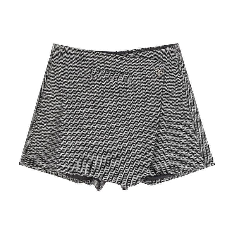 Bộ Áo Sơ Mi Tay Dài + Chân Váy Ngắn Phong Cách retro Thời Trang Quyến Rũ Cho Nữ