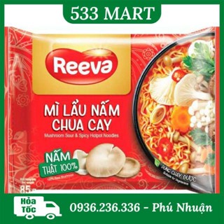 [GÓI LẺ] Mì Reeva Mì chay lẩu nấm chua cay 85g