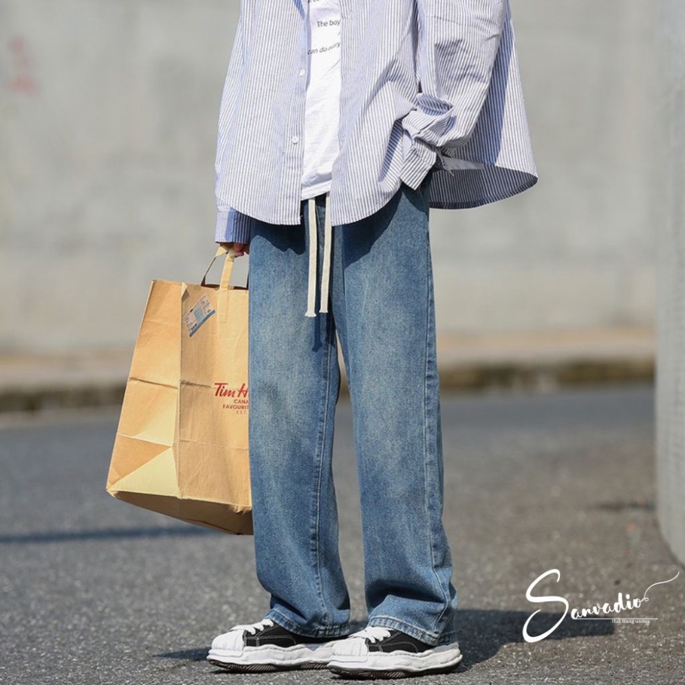 Mã 009  -  quần ống rộng vải ruby cạp khoá lưng cao 1 cúc cạp viền bẻ cạp | BigBuy360 - bigbuy360.vn