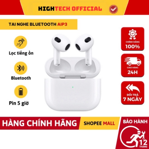 Tai Nghe Bluetooth Không Dây AIP3 Âm Thanh To Rõ Tích Hợp Micro Cảm Ứng Chạm Định Vị Đổi Tên SP99 TECHHIGH OFFICIAL