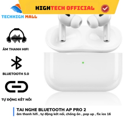 Tai nghe Bluetooth Pro Gen 2 TWS Nhỏ Gọn Tiện Lợi Âm Thanh HIFI Chống Ồn Định Vị Đổi Tên SP99 TECHHIGH OFFICIAL