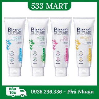 Sữa rửa mặt tạo bọt chăm sóc da bioré skin caring facial foam 100g