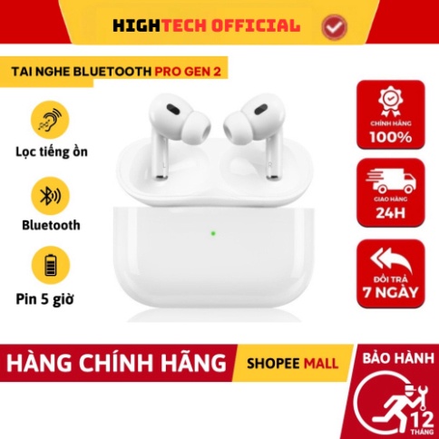 Tai nghe Bluetooth Pro 2 TWS 5.3 Nhỏ Gọn Tiện Lợi Âm Thanh HIFI Chống Ồn Định Vị Đổi Tên SP99 TECHHIGH OFFICIAL