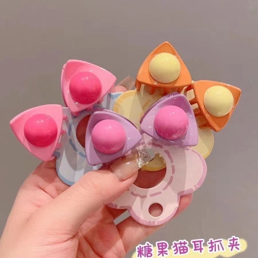 Kẹp Vuốt Tóc Tai Mèo🍀FREESHIP🍀 Set 10 Kẹp Tóc Đủ Màu Hình Tai Mèo Dễ Thương Thời Trang Xuân Hè 2023