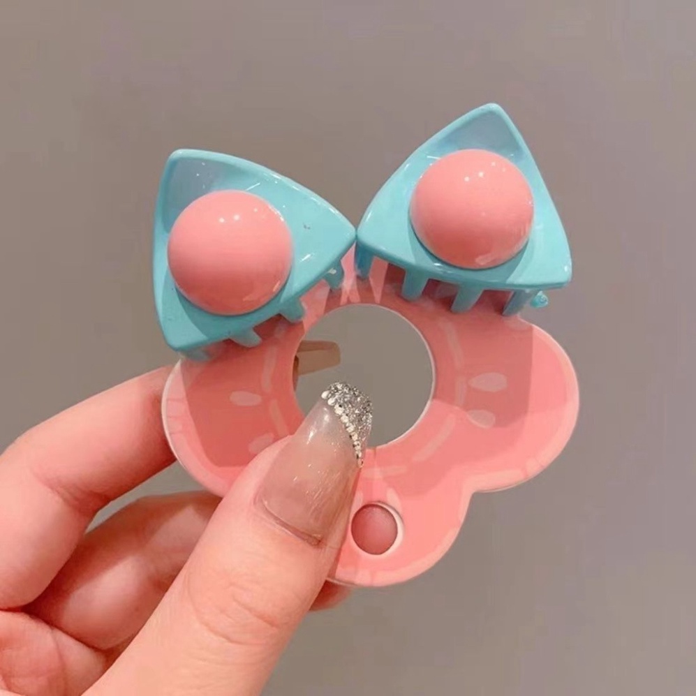 Kẹp Vuốt Tóc Tai Mèo🍀FREESHIP🍀 Set 10 Kẹp Tóc Đủ Màu Hình Tai Mèo Dễ Thương Thời Trang Xuân Hè 2023