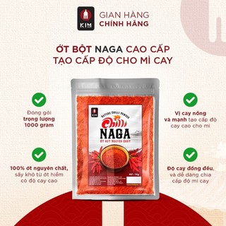 ỚT BỘT CAO CẤP NAGA TẠO CẤP ĐỘ MÌ CAY (GÓI 1KG)