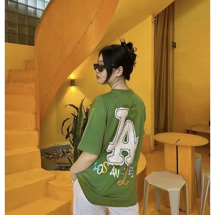 Áo thun New Era NewYork LA logo in Unisex nam nữ vải mịn Hàn Quốc