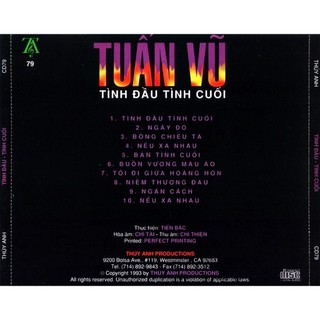 Đĩa cd 2517.tacd079-tuan vu-tinh dau tinh cuoi chất lượng cao
