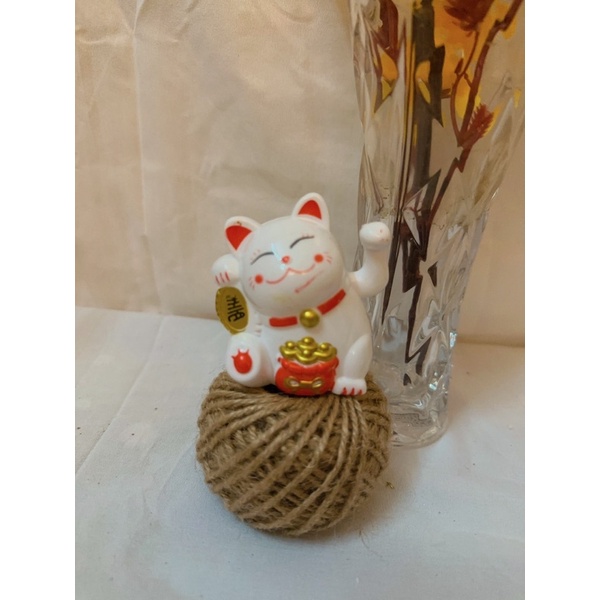 Mèo Thần Tài Vẫy Tay,Ông Thần Tài Vàng May Mắn Trang Trí Bánh Kem, tháp oản, tháp bia..