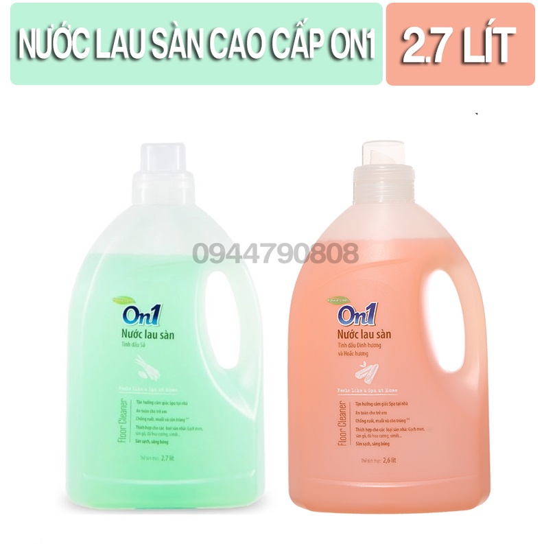 Nước lau sàn Cao cấp On1 2.7 lít - tùy chọn hương