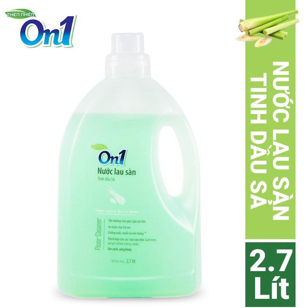 Nước lau sàn Cao cấp On1 2.7 lít - tùy chọn hương