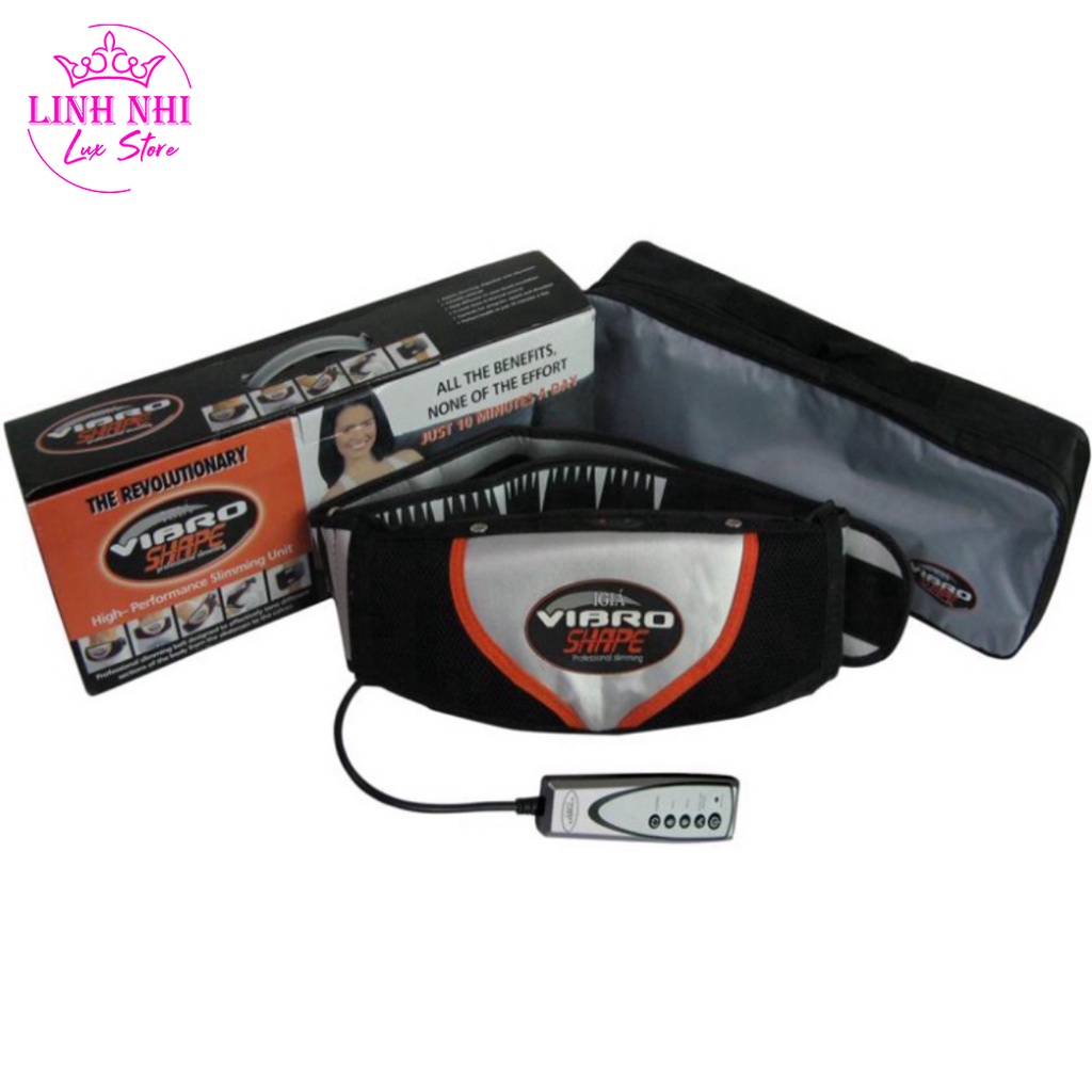 Đai Massage Giảm Mỡ Bụng - Máy Rung Giảm Mỡ Toàn Thân Hiệu Quả - Linh Nhi Lux Store