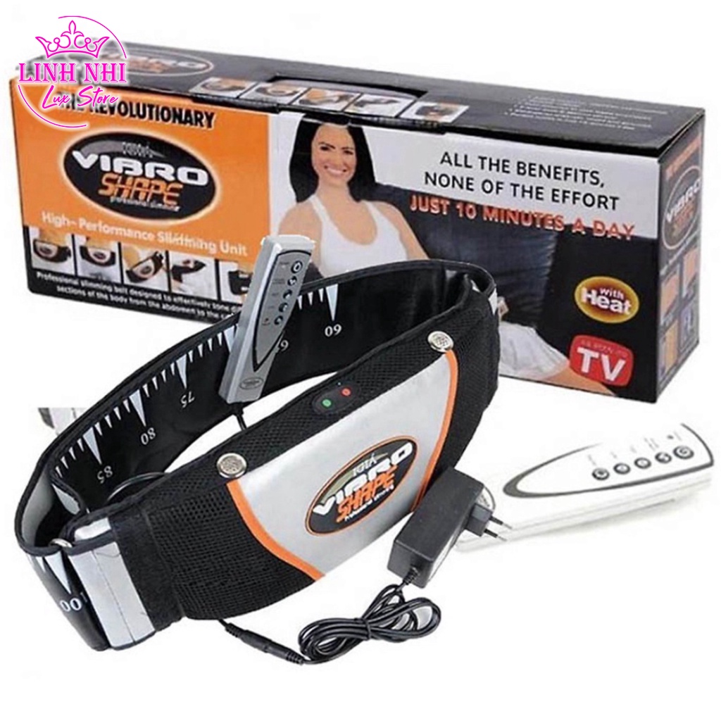 Đai Massage Giảm Mỡ Bụng - Máy Rung Giảm Mỡ Toàn Thân Hiệu Quả - Linh Nhi Lux Store