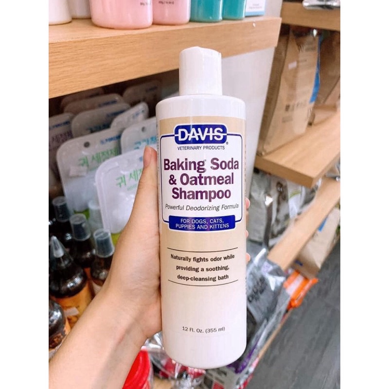 Sữa Tắm Davis  Trị Ngứa, Viêm Da, Nấm, Ghẻ Cho Chó Mèo 355ml -