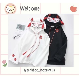 Áo hoodie mèo nhật bản ulzzang