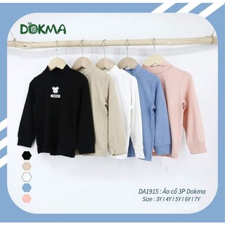 Áo giữ nhiệt cổ 3p bé trai Dokma 3-7Y mã DA1915