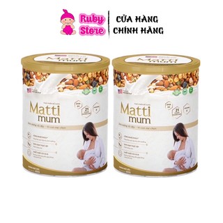 Combo 2 lon sữa hạt lợi sữa Matti Mum 650g - Sữa về nhiều, dinh dưỡng cao