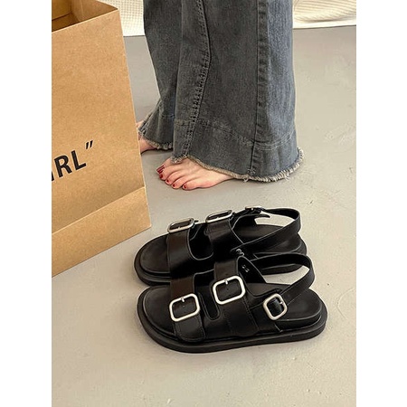 Giày Sandal Đế Dày Thoải Mái Thời Trang Mùa Hè 2023 Cho Nữ