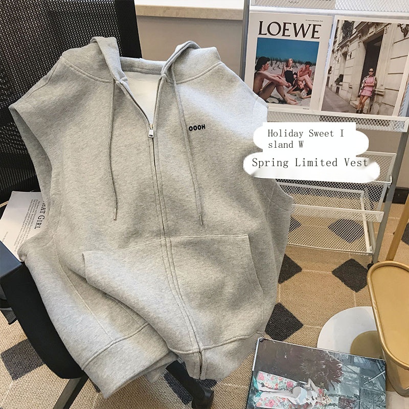 Hàng Có Sẵn!Áo sweater Sát Nách Màu Trơn Thời Trang Hè Thu 2023 Cho Cặp Đôi