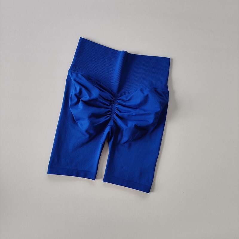 Quần đùi ngố chun mông QC tập gym,yoga gen cao nữ