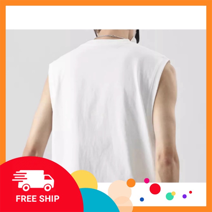 Áo ba lỗ - Áo Tank Top unisex IN C5BALRD, chất cotton 100% co giãn, thoáng mát