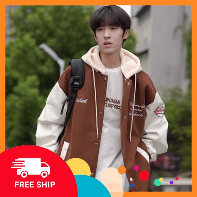 Áo hoodie nữ - khoác nỉ Bomber Unisex MISTERHIZII phối viền, có mũ 2 lớp phong cách Hàn Quốc