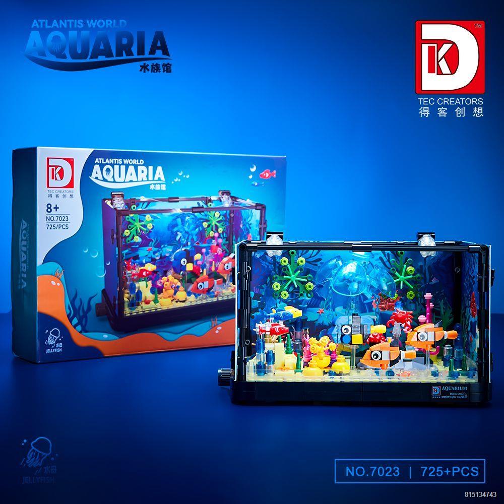 ♀☂☑Tương thích với loạt sáng tạo bể cá lắp ráp các khối xây dựng đồ chơi bé gái món quà sinh nhật mô hình trang trí