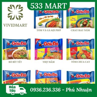Mì gấu đỏ 63g đủ loại