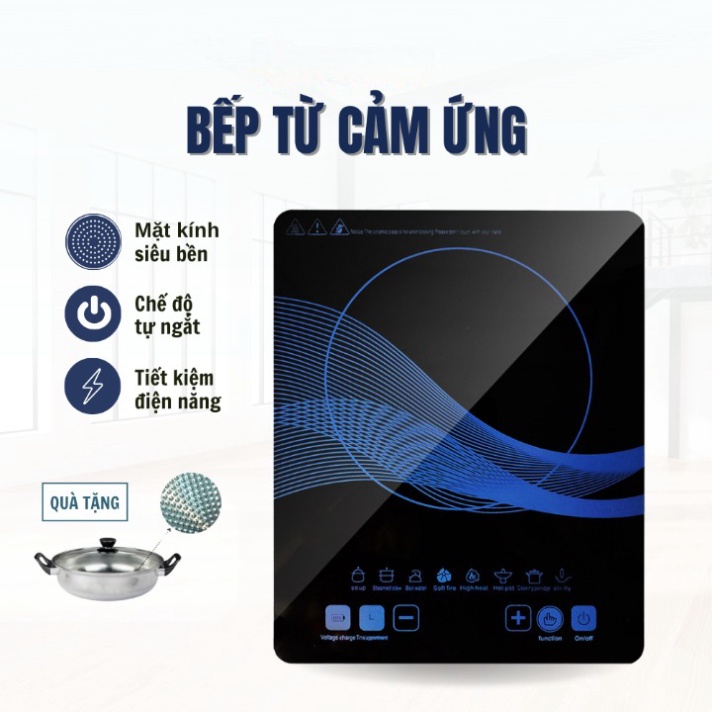 Bếp từ đơn cảm ứng có chức năng hẹn giờ, cài đặt thời gian nấu, truyền nhiệt tốt, tiết kiệm điện  Hot