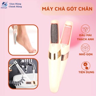 Máy chà gót chân loại bỏ da chết và vết chai, dụng cụ mài gót chân tại nhà 2 đầu mài, pin tích điện