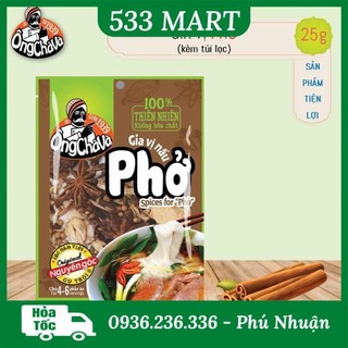 Gia vị nấu phở Ông Chà Và gói 25g kèm túi lọc