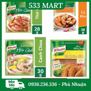 Gói gia vị hoàn chỉnh knorr thịt kho cá kho canh chua 28g