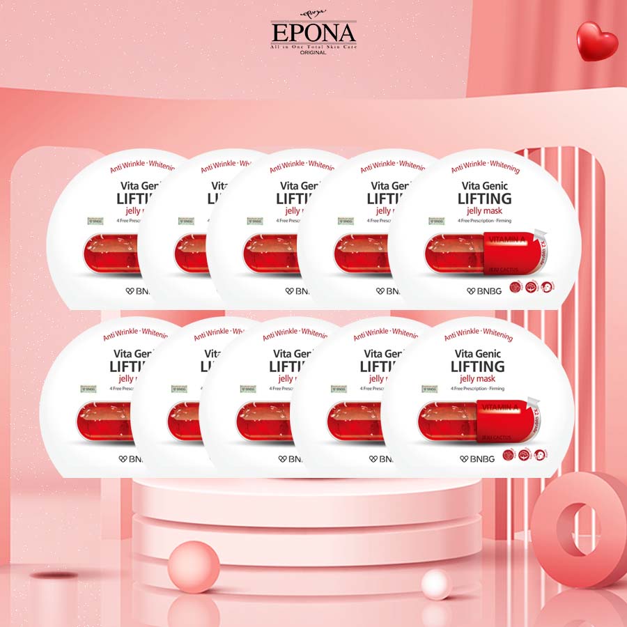 Combo 10 Mặt Nạ Nâng Cơ Mặt Epona Vita Genic Lifting Jelly Mask 30ml