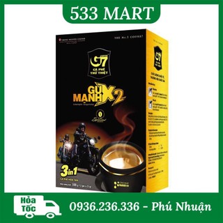 Cà phê sữa g7 gu mạnh x2 3in1 hộp 300g