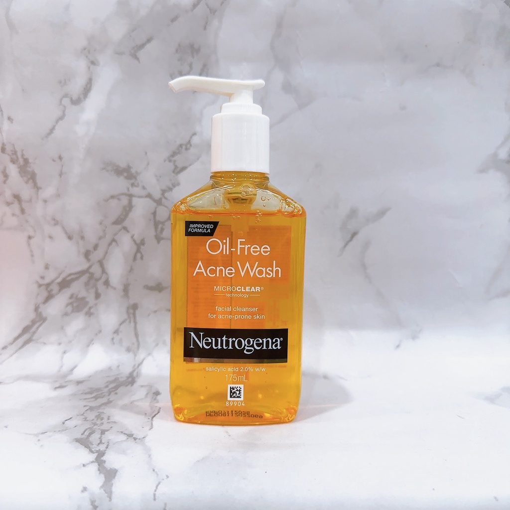 Sữa rửa mặt Neutrogena giúp giảm mụn Oil Free Acne Wash 175ml