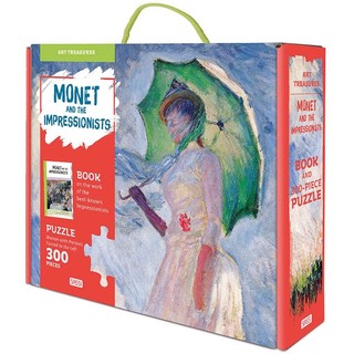 Monet and the Impressionists: Woman with a Parasol (Art Treasures): Bộ ghép hình 300 chi tiết của hoạ sĩ Monet