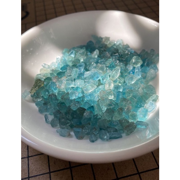 Lắc tay đ á Blue Apatite thiết kế thủ công